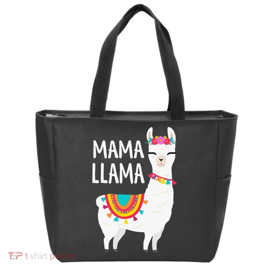 Mama Llama Mother Day Tote Bag