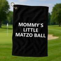 Mommy's Little Matzo Ball Golf Towel thumb 1