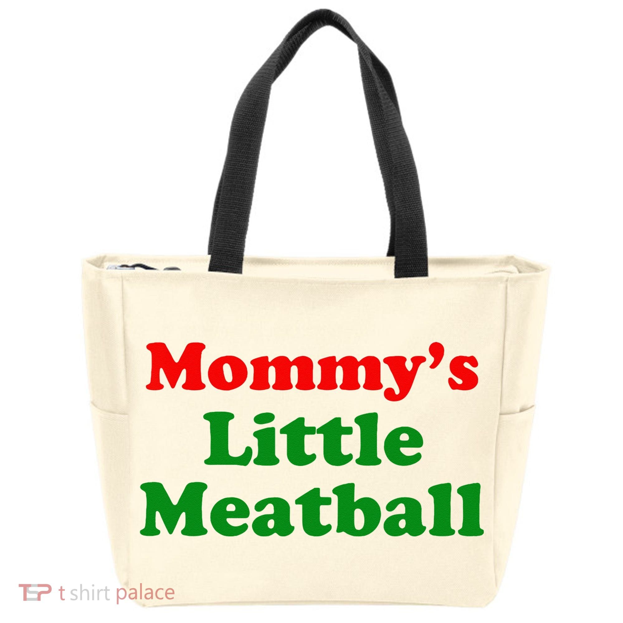 Mommys Little Meatball Funny Italian Joke Tote Bag