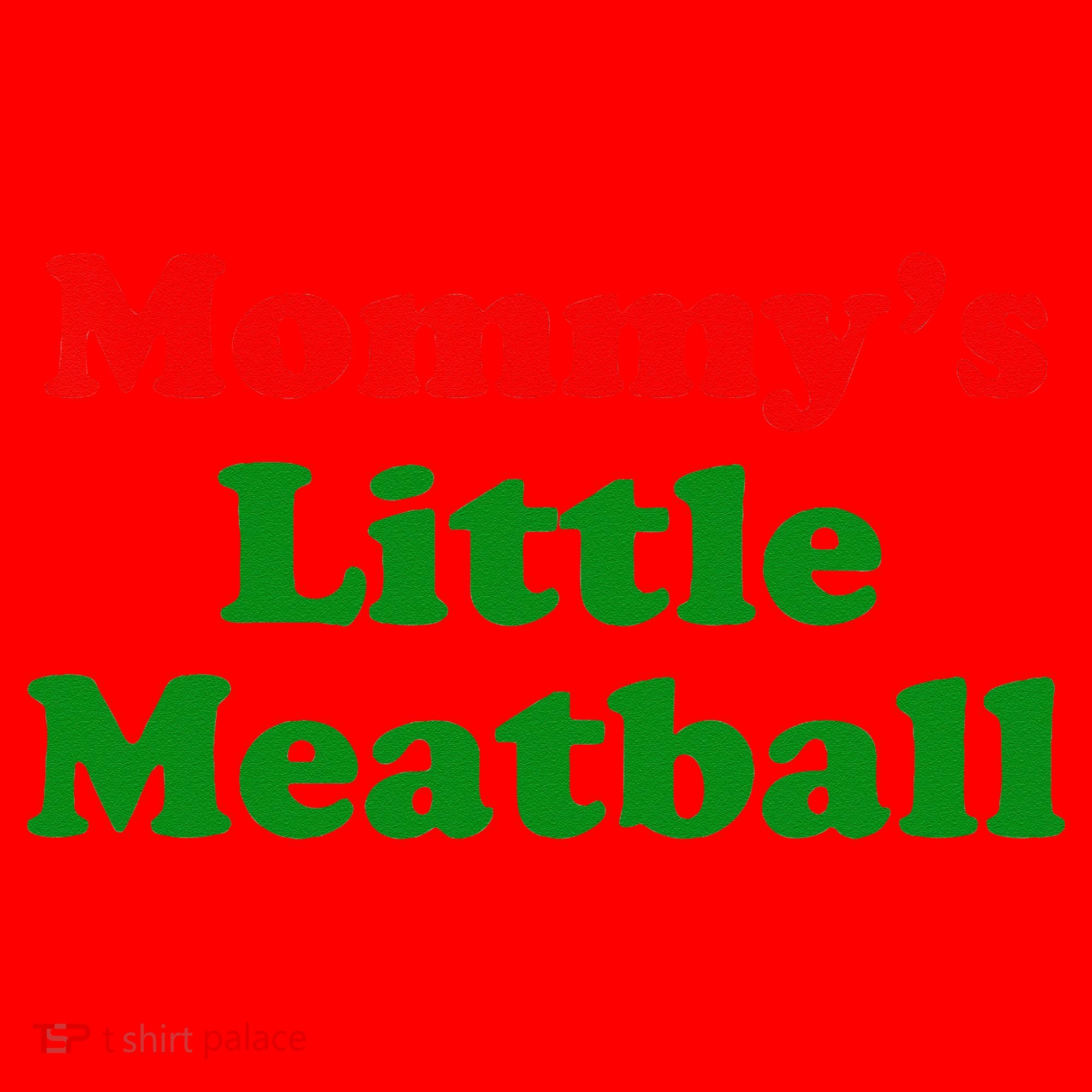 Mommys Little Meatball Funny Italian Joke Santa Hat