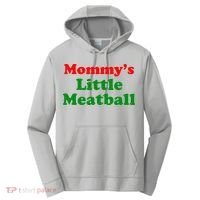 Mommys Little Meatball Funny Italian Joke Performance Fleece Hoodie thumb 0