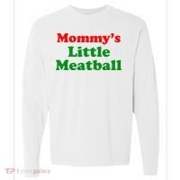 Mommys Little Meatball Funny Italian Joke Comfort Colors Heavyweight Long Sleeve T-Shirt thumb 0