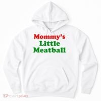 Mommys Little Meatball Funny Italian Joke Hoodie thumb 0