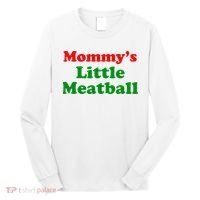 Mommys Little Meatball Funny Italian Joke Long Sleeve Shirt thumb 0