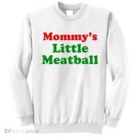 Mommys Little Meatball Funny Italian Joke Sweatshirt thumb 0