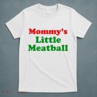 Mommys Little Meatball Funny Italian Joke T-Shirt thumb 5