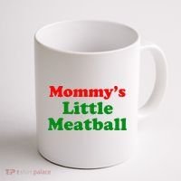 Mommys Little Meatball Funny Italian Joke Coffee Mug thumb 1