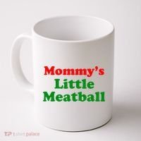 Mommys Little Meatball Funny Italian Joke Coffee Mug thumb 0