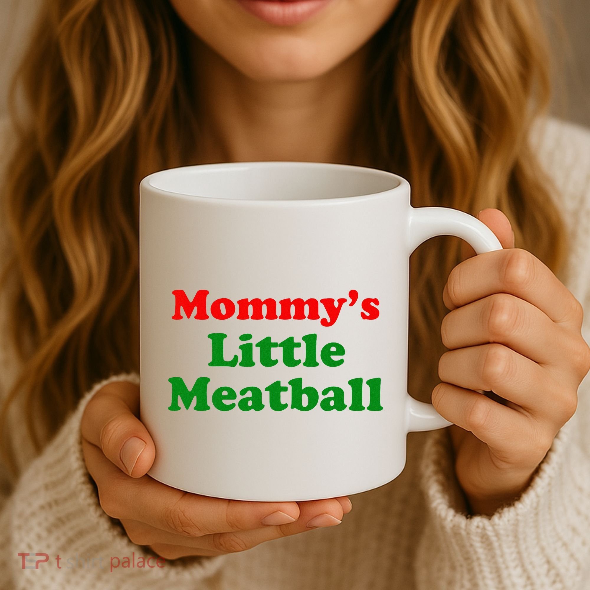Mommys Little Meatball Funny Italian Joke Coffee Mug