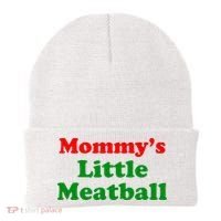Mommys Little Meatball Funny Italian Joke Beanie thumb 0