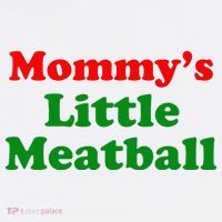 Mommys Little Meatball Funny Italian Joke Drawstring Bag thumb 1