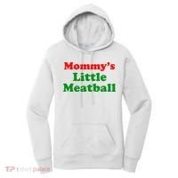 Mommys Little Meatball Funny Italian Joke Women's Hoodie thumb 0