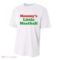 Mommys Little Meatball Funny Italian Joke Youth Performance Sprint T-Shirt thumb 0
