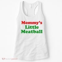 Mommys Little Meatball Funny Italian Joke Women's Tank Top thumb 0