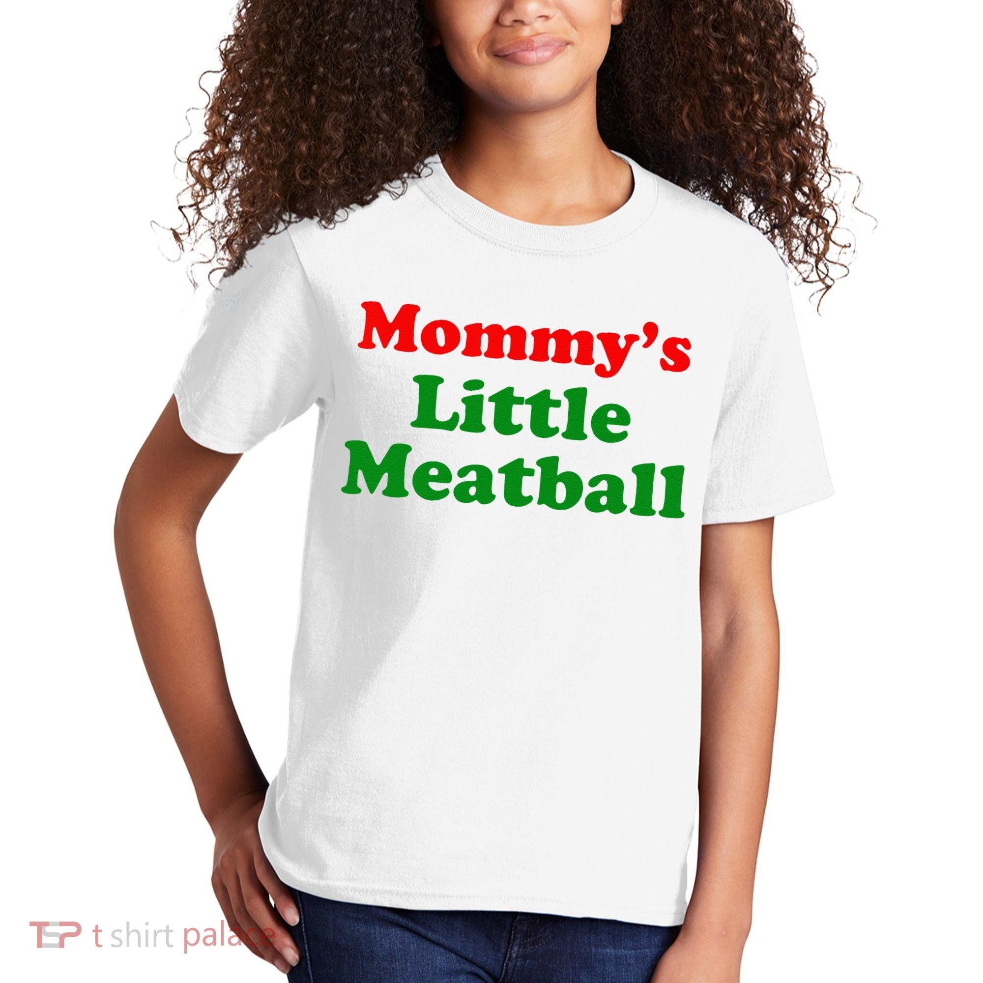 Mommys Little Meatball Funny Italian Joke Kids T-Shirt