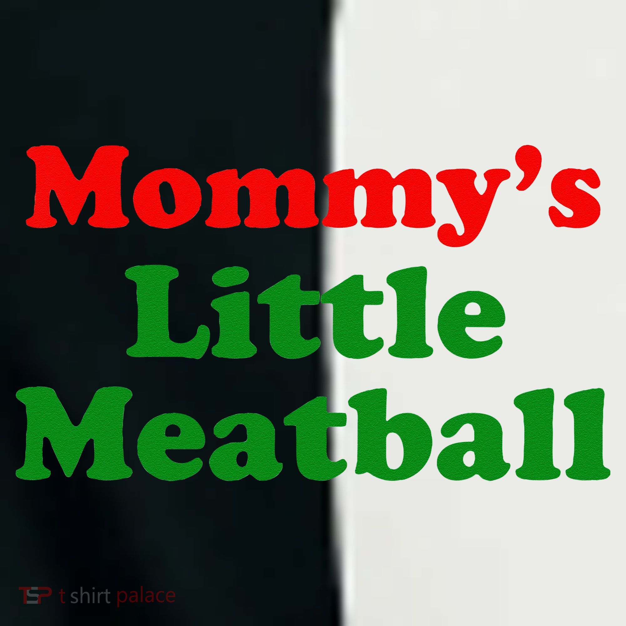 Mommys Little Meatball Funny Italian Joke Women's Tri-Blend 3/4-Sleeve Raglan Shirt