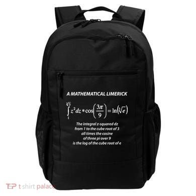 Mathematical Limerick Math Geek Nerd Gift Meaningful Gift Backpack