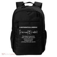 Mathematical Limerick Math Geek Nerd Gift Meaningful Gift Backpack thumb 0