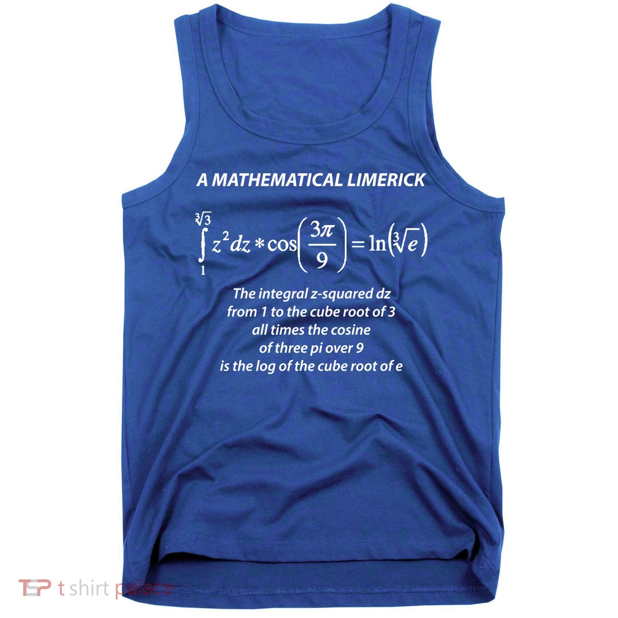 Mathematical Limerick Math Geek Nerd Gift Meaningful Gift Tank Top