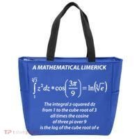 Mathematical Limerick Math Geek Nerd Gift Meaningful Gift Tote Bag thumb 0