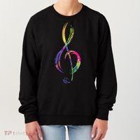 Musican Lover Musical Notes Just Music Women's Sweatshirt thumb 0