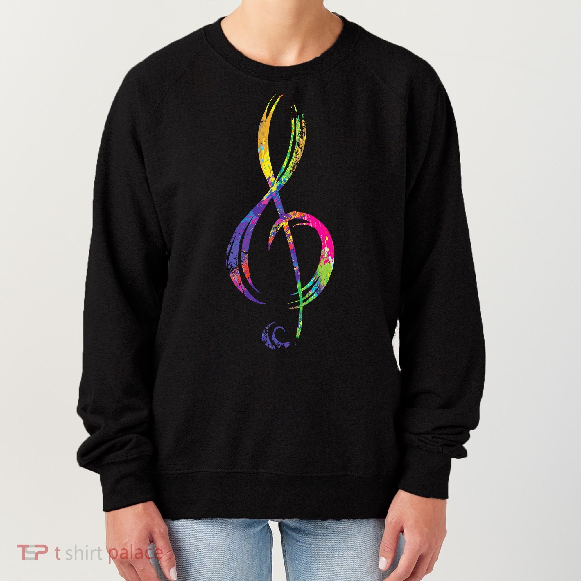 Musican Lover Musical Notes Just Music Women's Sweatshirt