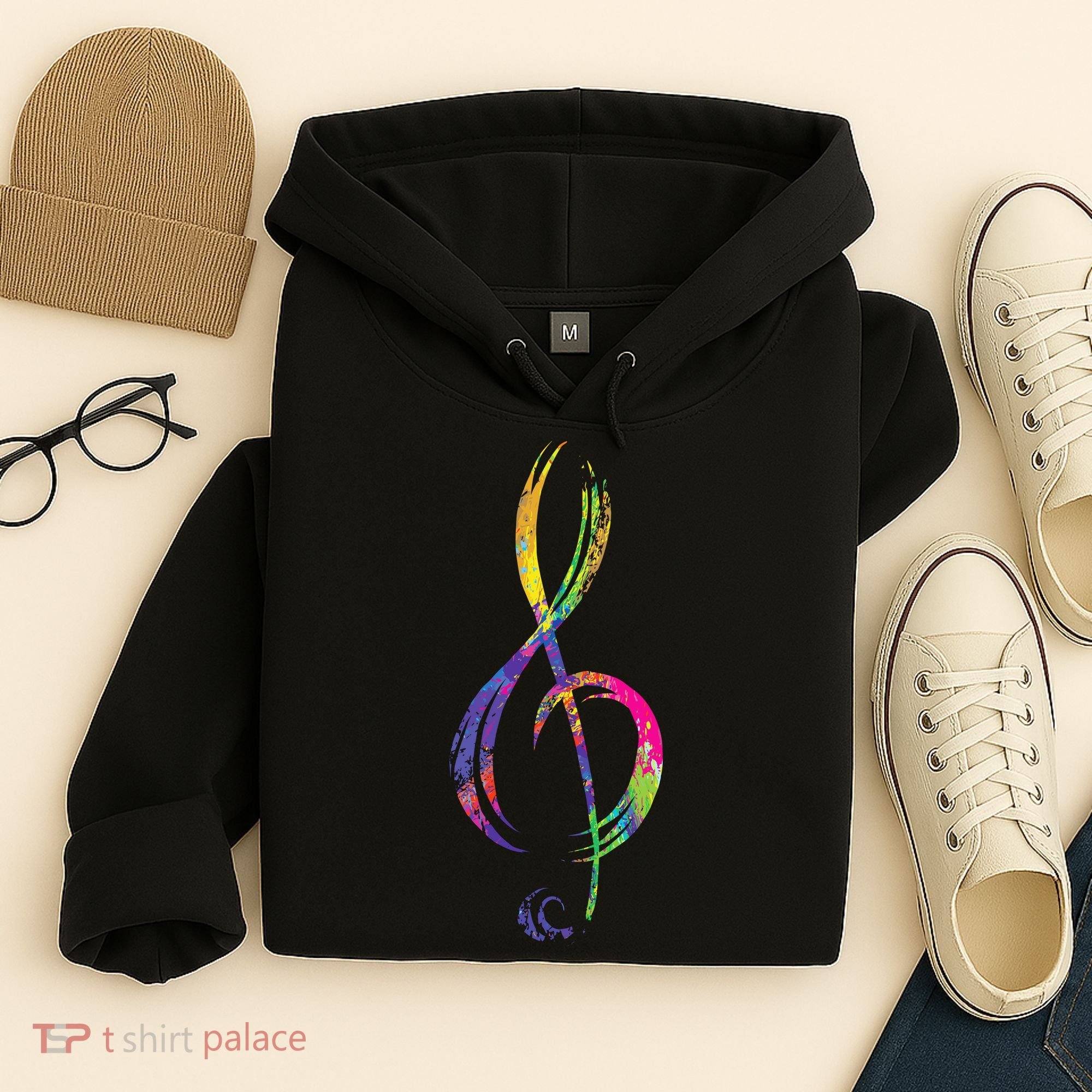 Musican Lover Musical Notes Just Music Hoodie