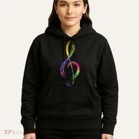 Musican Lover Musical Notes Just Music Hoodie thumb 5