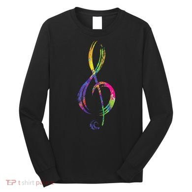 Musican Lover Musical Notes Just Music Long Sleeve Shirt