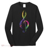 Musican Lover Musical Notes Just Music Long Sleeve Shirt thumb 0