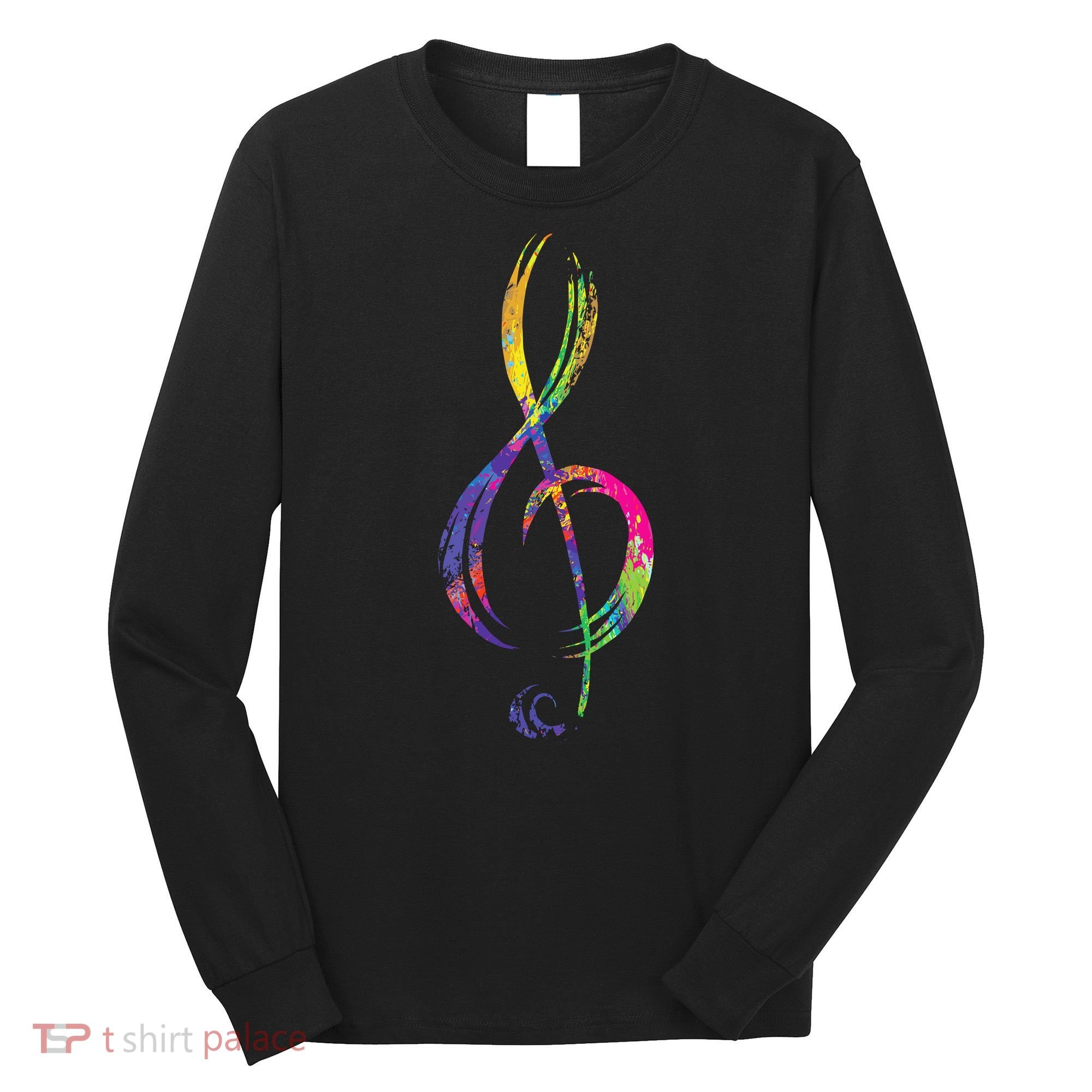 Musican Lover Musical Notes Just Music Long Sleeve Shirt