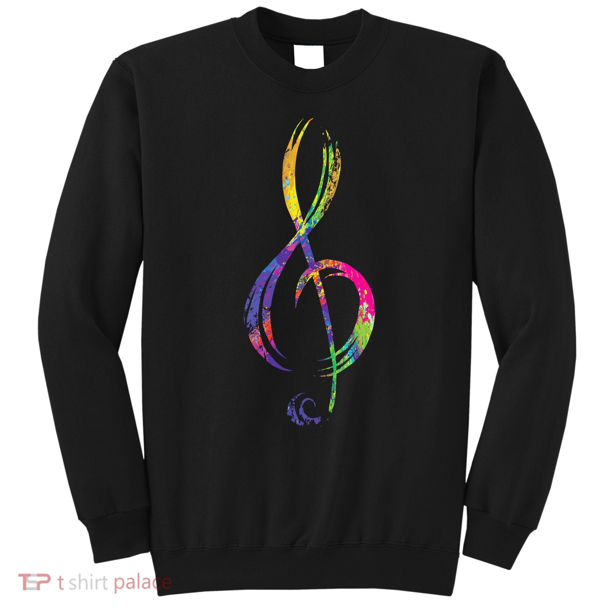 Musican Lover Musical Notes Just Music Sweatshirt