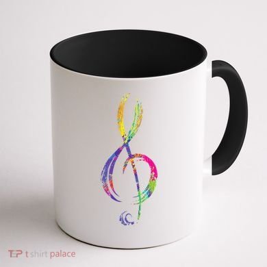 Musican Lover Musical Notes Just Music Coffee Mug back