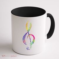 Musican Lover Musical Notes Just Music Coffee Mug thumb 1