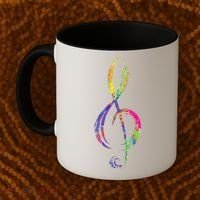 Musican Lover Musical Notes Just Music Coffee Mug thumb 2