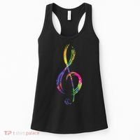 Musican Lover Musical Notes Just Music Women's Tank Top thumb 0