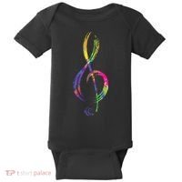 Musican Lover Musical Notes Just Music Baby Bodysuit thumb 0