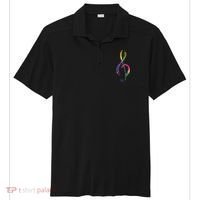 Musican Lover Musical Notes Just Music Sport-Tek Posi-UV Pro Polo thumb 0