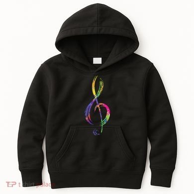 Musican Lover Musical Notes Just Music Kids Hoodie
