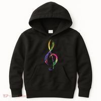 Musican Lover Musical Notes Just Music Kids Hoodie thumb 0