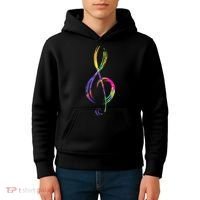 Musican Lover Musical Notes Just Music Kids Hoodie thumb 4