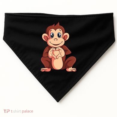 Monkey Lover USA-Made Doggie Bandana