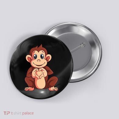 Monkey Lover Button