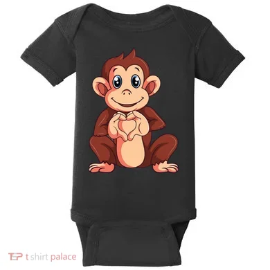 Monkey Lover Baby Bodysuit