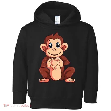 Monkey Lover Toddler Hoodie