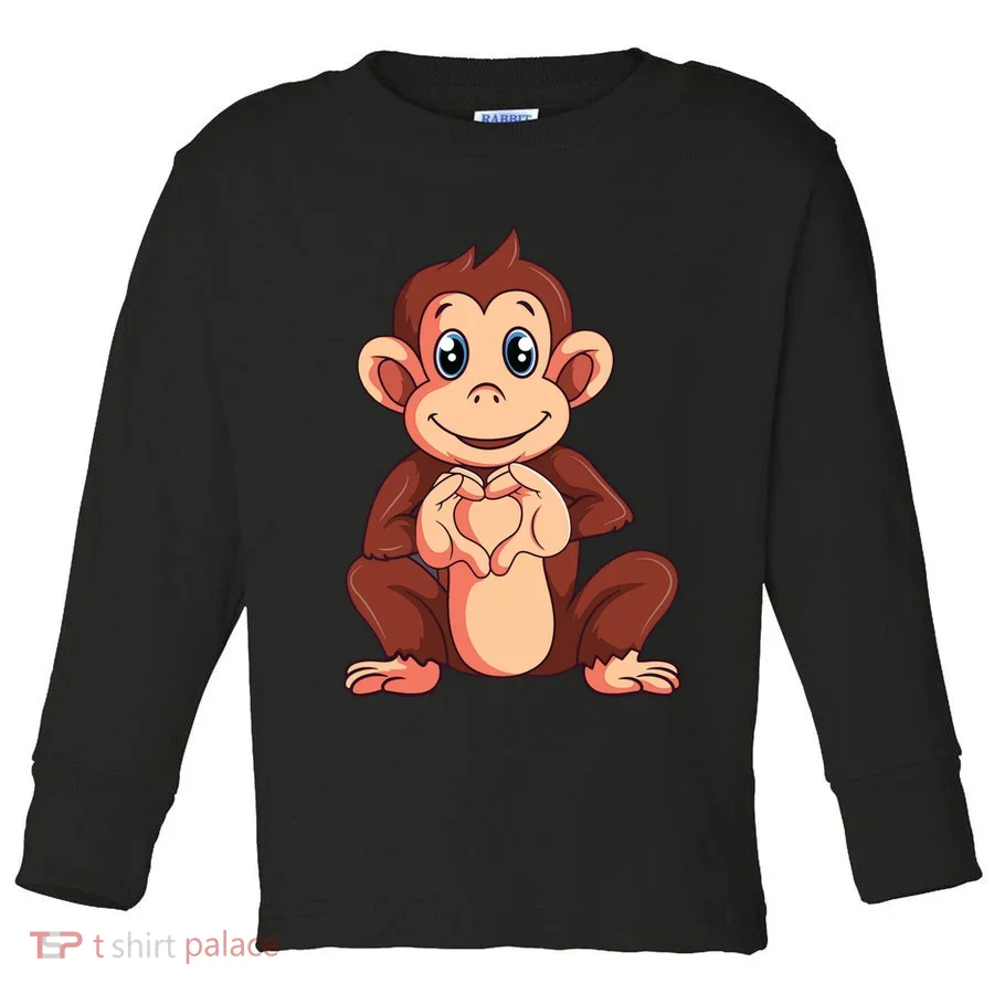 Monkey Lover Toddler Long Sleeve