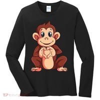 Monkey Lover Women's Long Sleeve Shirt thumb 0