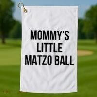 MommyS Little Matzo Ball Golf Towel thumb 1