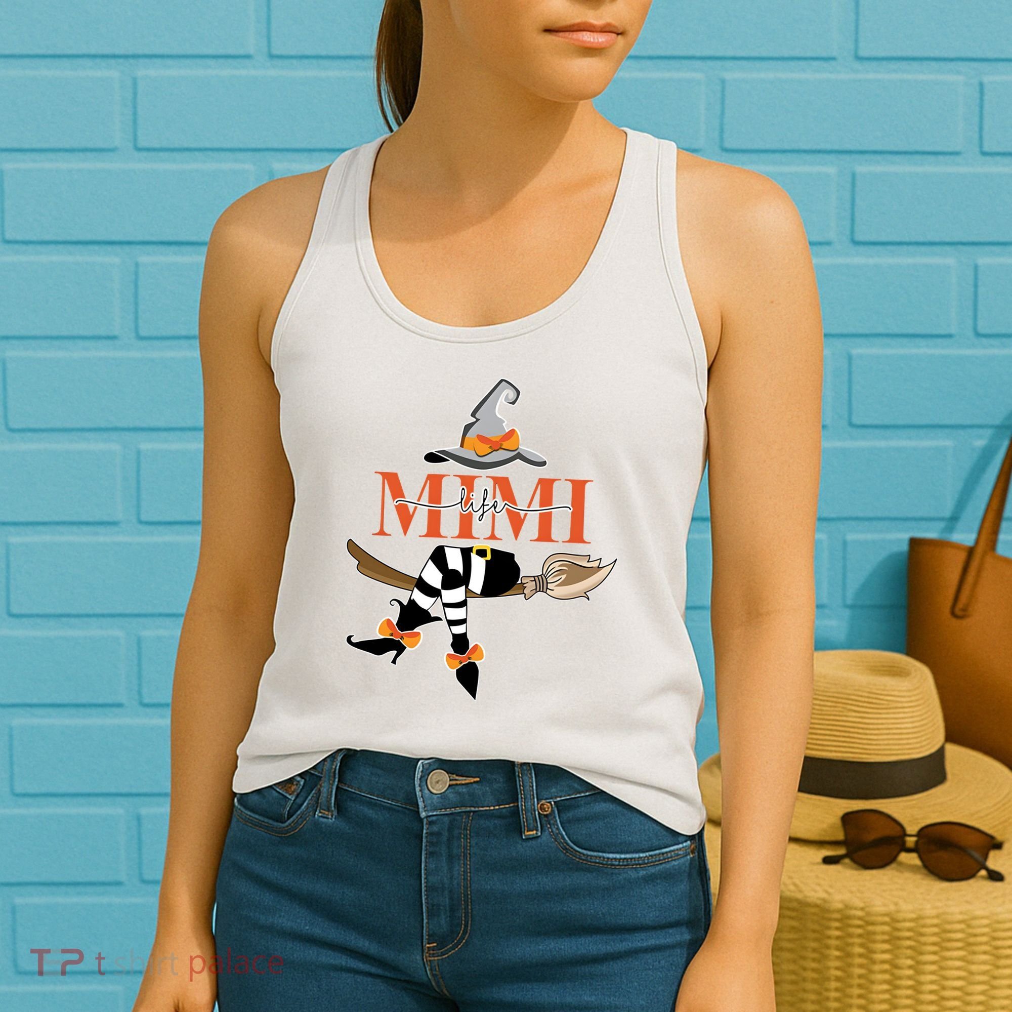 Mimi Life Mimi Witch Halloween Cute Costume Women's Tank Top