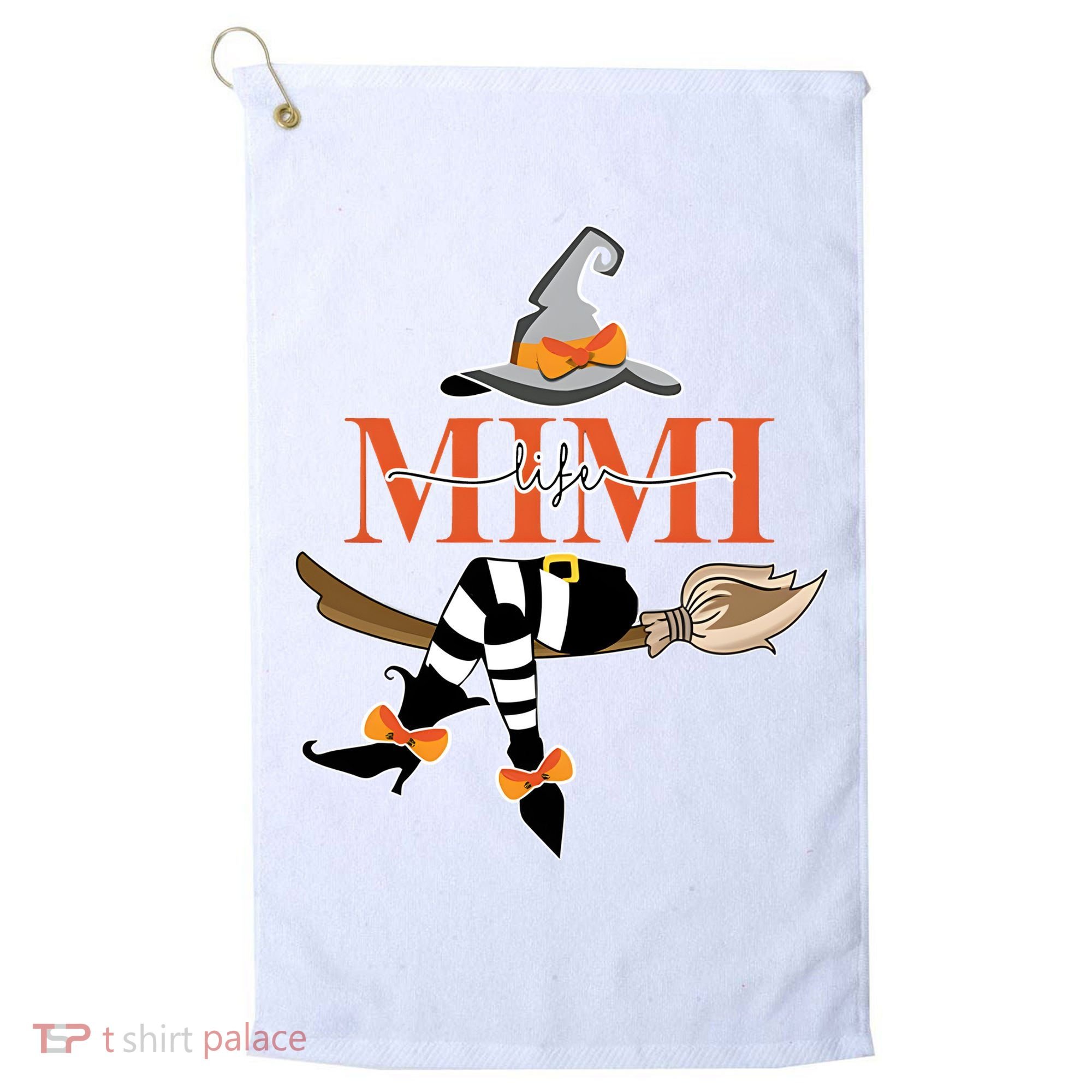 Mimi Life Mimi Witch Halloween Cute Costume Golf Towel